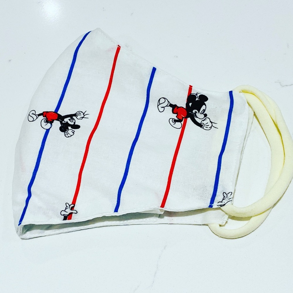Mickey Mouse Striped Mask